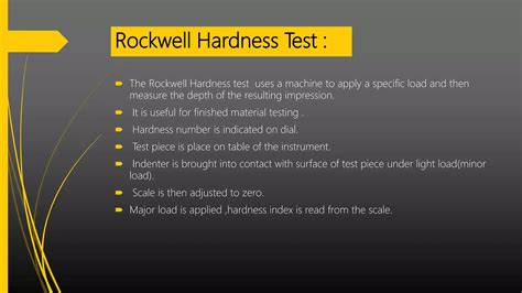 rockwell and brinell hardness test ppt|brinell hardness test explained.